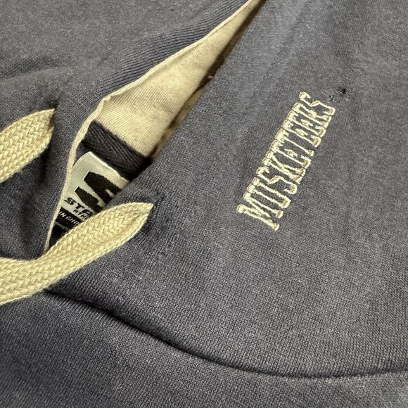 Xavier Musketeers Logo Hoodie Men’s L Blue Stadium Athletics Sewn Letters  New - Picture 7 of 12